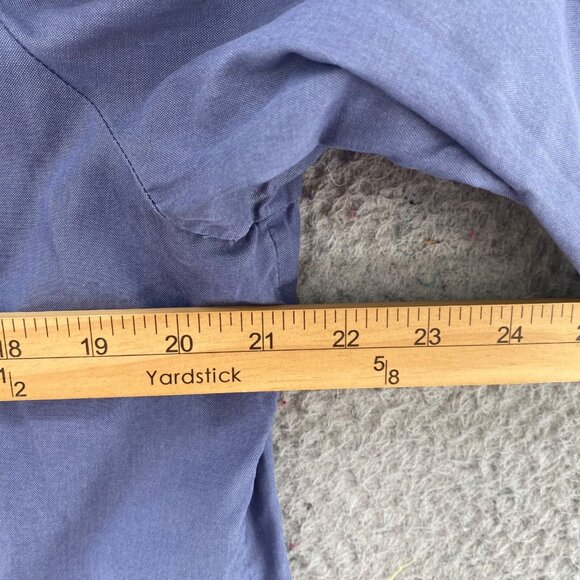 J Jill Shirt Womens Large Blue Button Up Collared Long Sleeves Everyday Casual - Picture 9 of 11